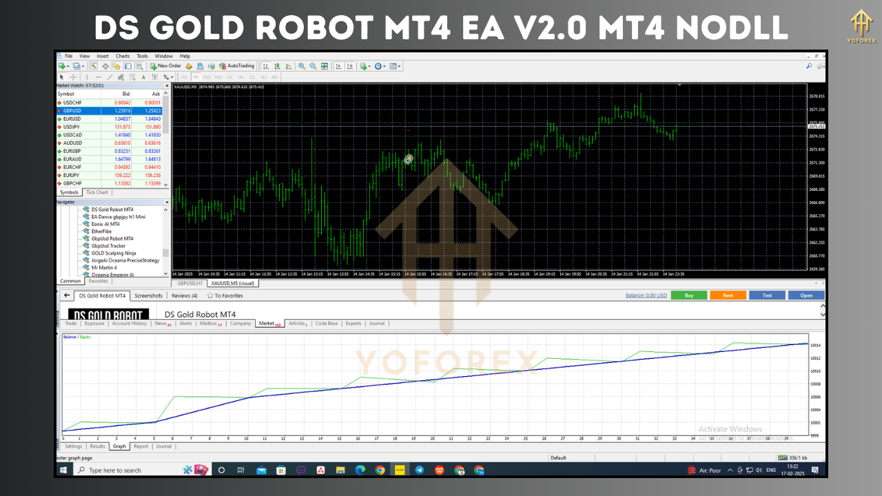 DS Gold Robot MT4 EA V2.0