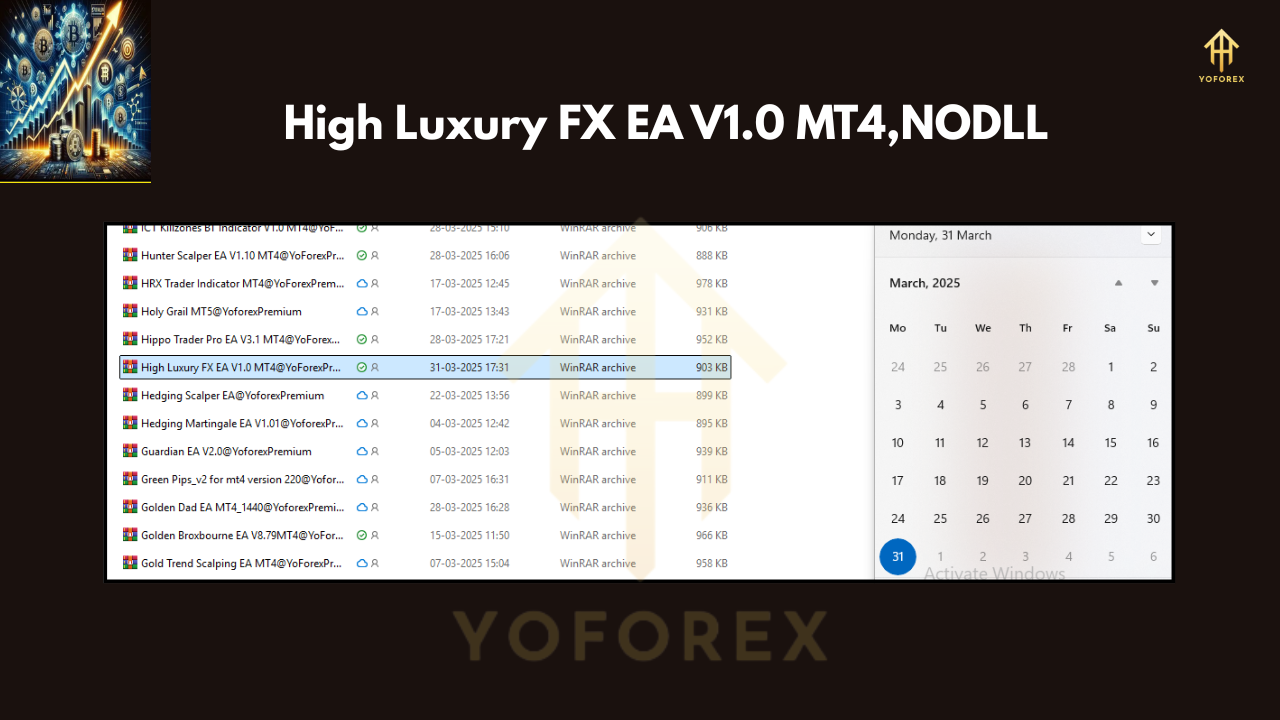 High Luxury FX EA V1.0 MT4