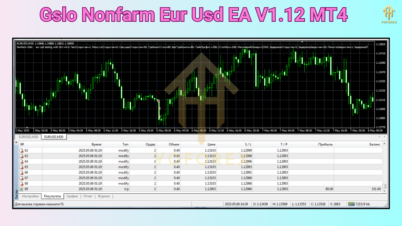 Gslo Nonfarm Eur Usd EA V1.12